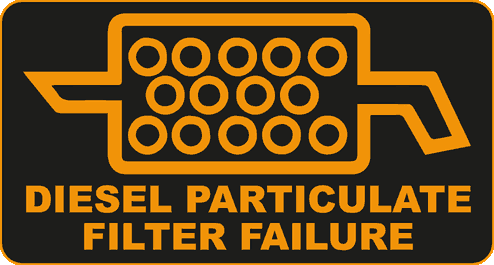 exhaust particulate filter warning light