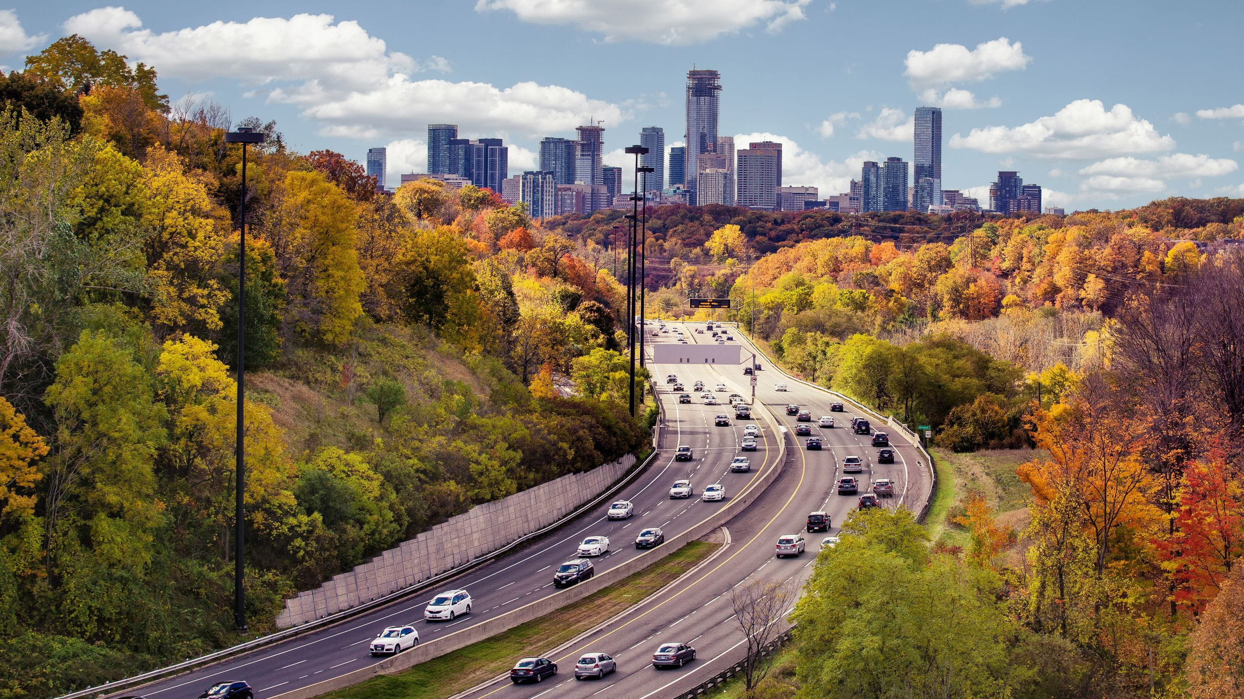 Cars on highway