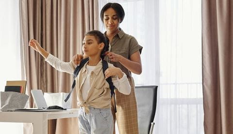 getting ready for school